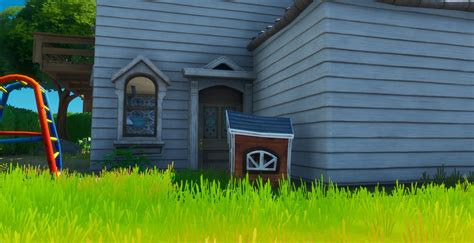 metal dog house fortnite|pleasant park dog house.